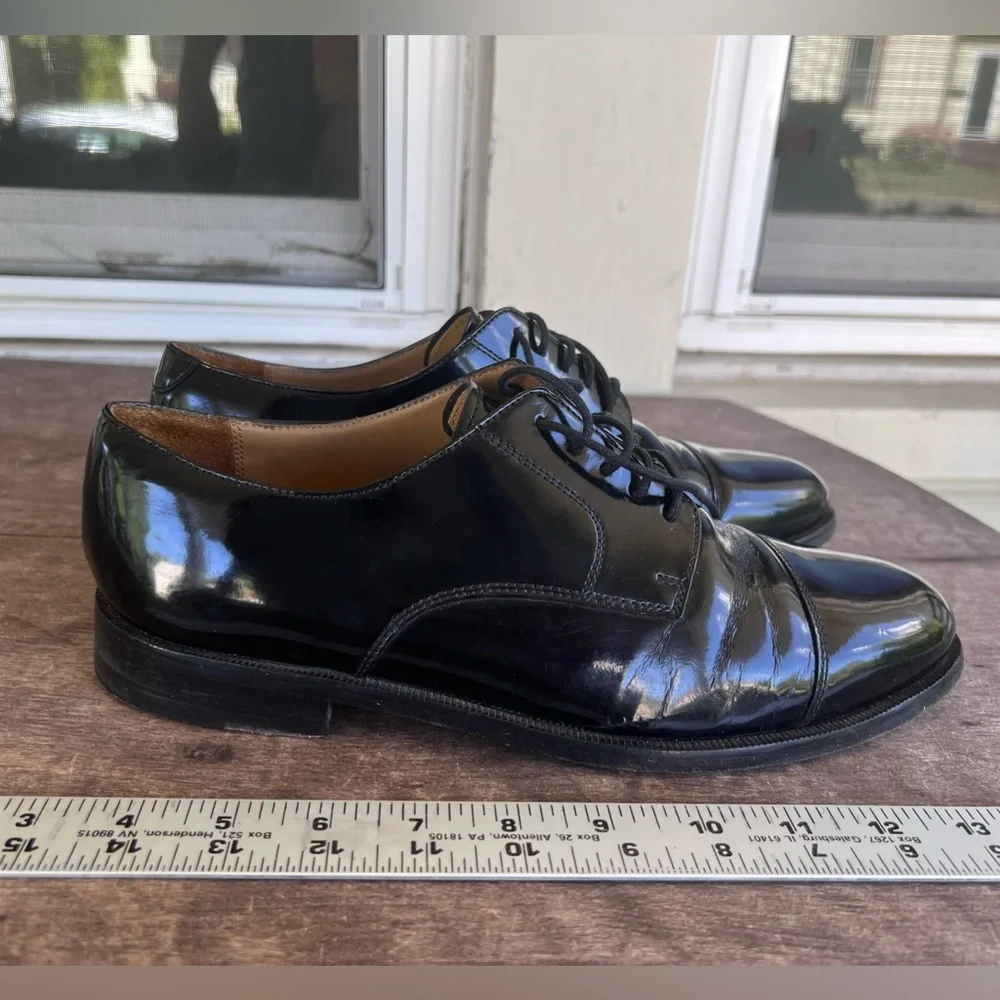 Cole Haan Caldwell Black Leather Cap Toe Oxford 9.5 EE 08330 MSRP $150